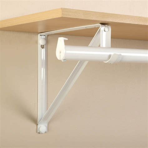 heavy duty metal shelf and rod brackets|closet shelf and pole brackets.